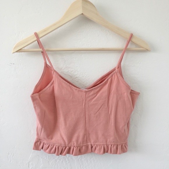 ❗️Three Left❗️NWT Pink Crop Cami Tank - Picture 4 of 5